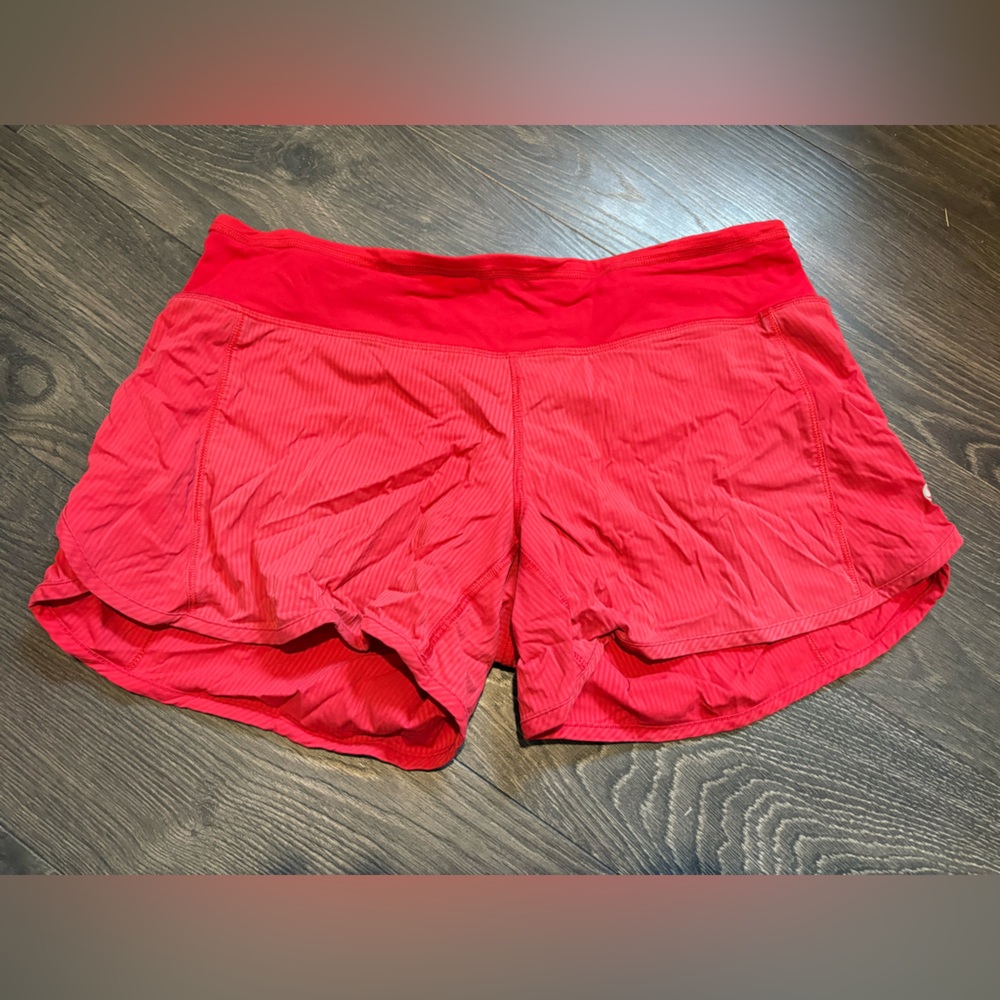 lululemon athletica Red speed up Shorts